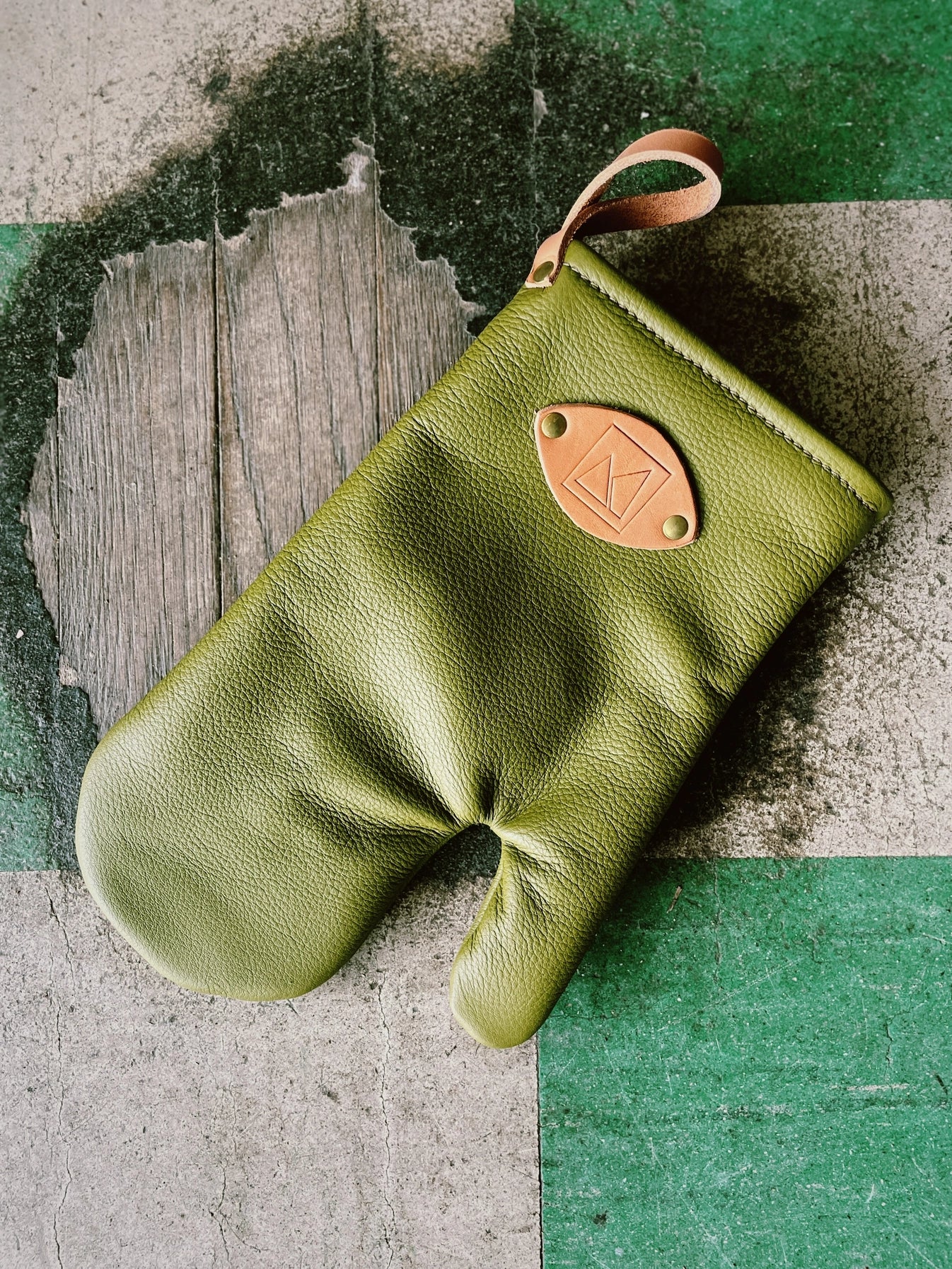 Italian Leather Oven Mitt