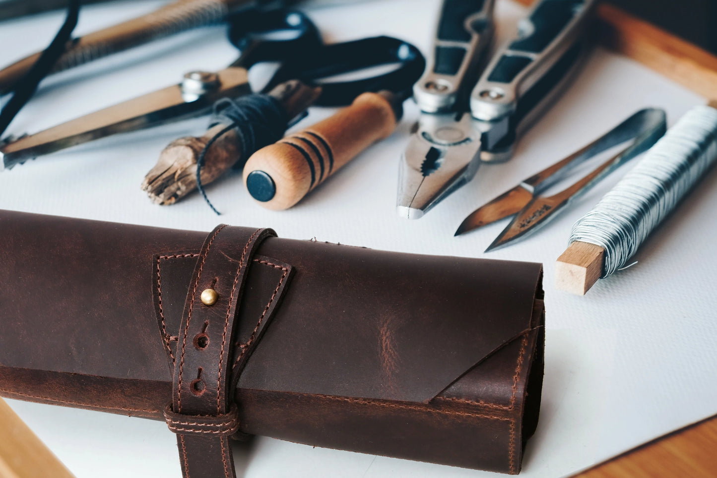 Leather Knife/Tool Roll