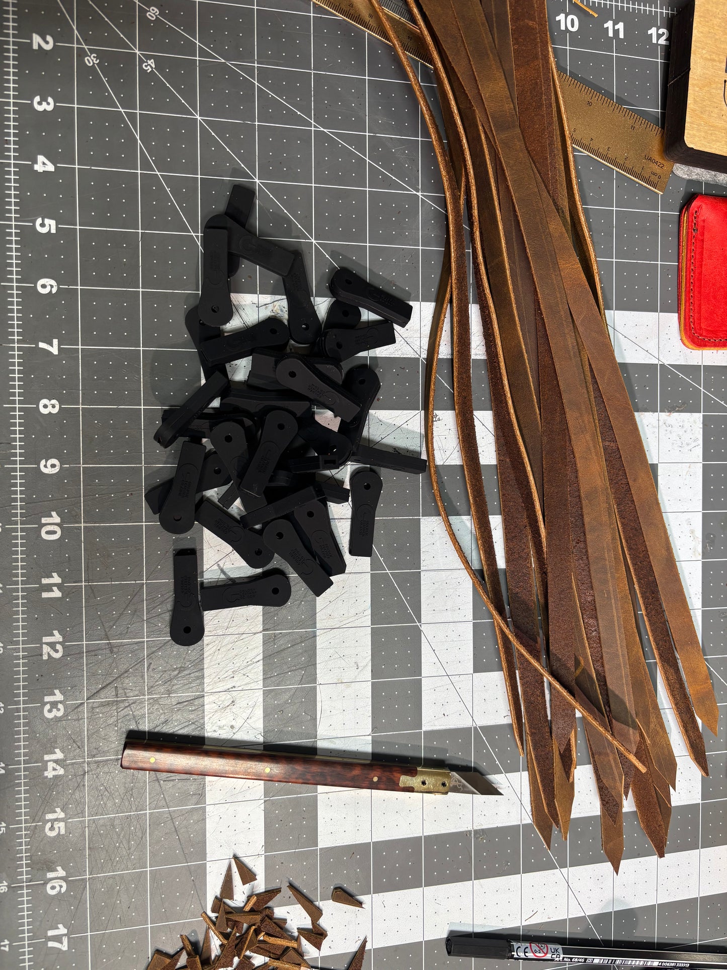 Silicone End Attachment for Leather Sunglass Straps, Croakies (2 pc set)