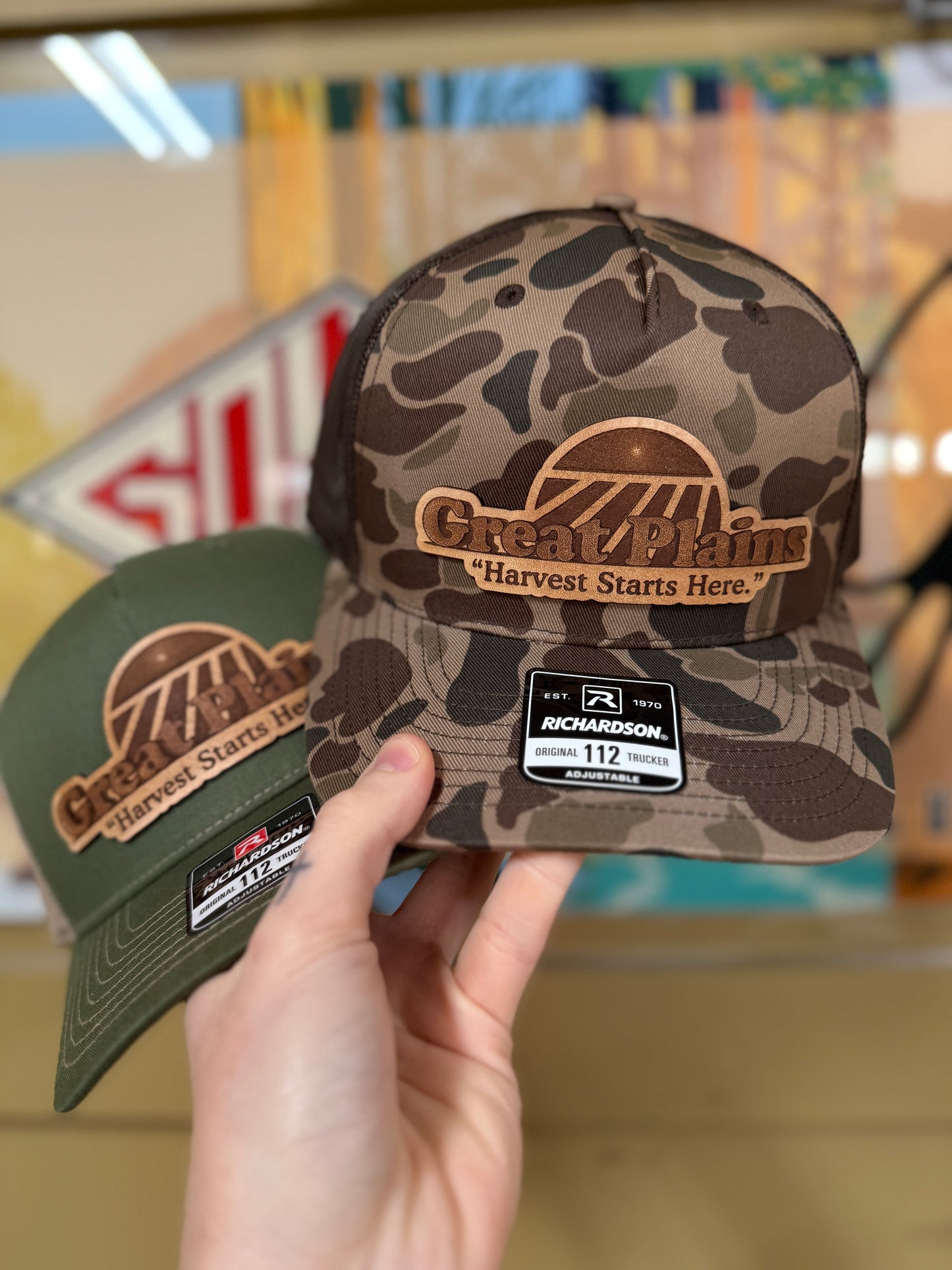 Custom leather patch hat