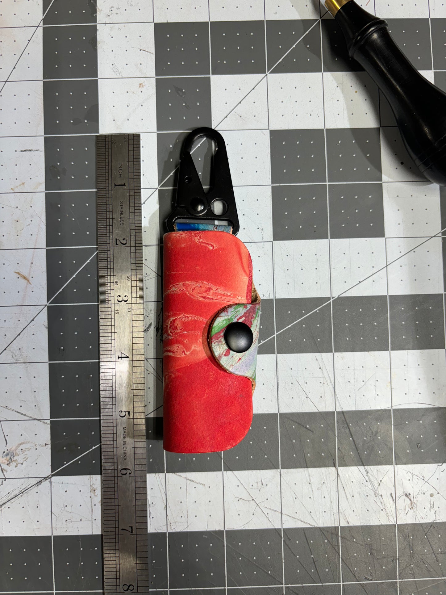 Key holder- custom marbling