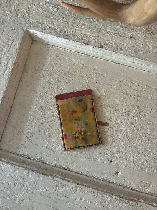 Splatter card wallet