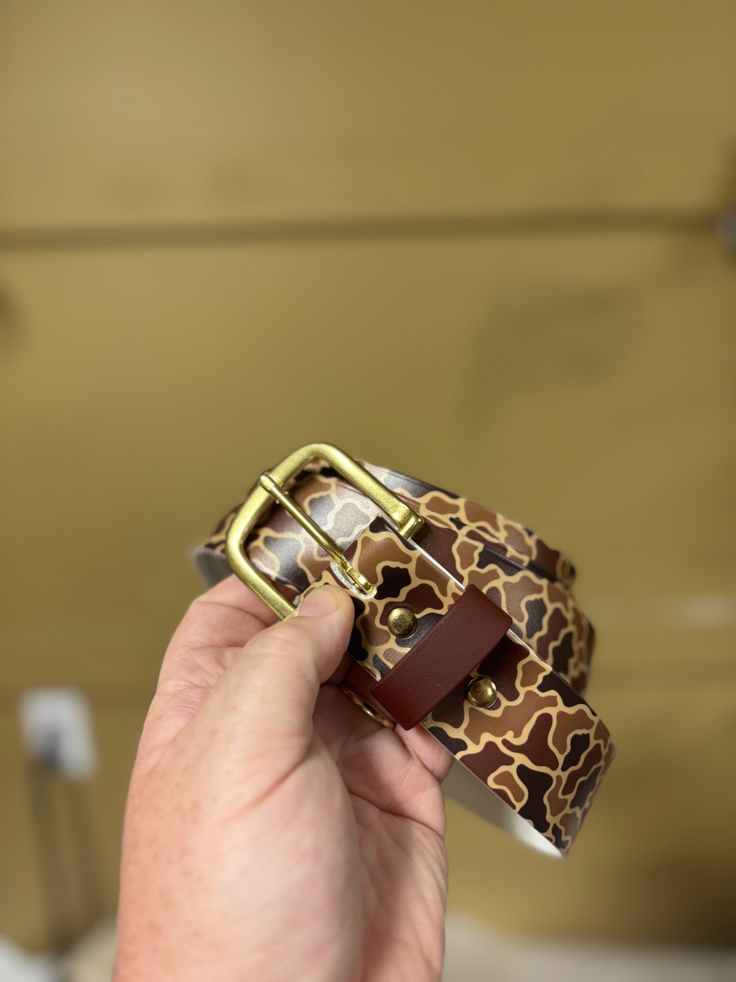 Waterproof camo belt