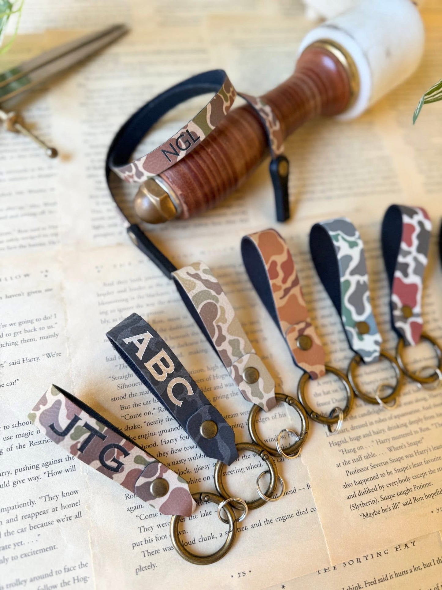 Personalized Camo keychain