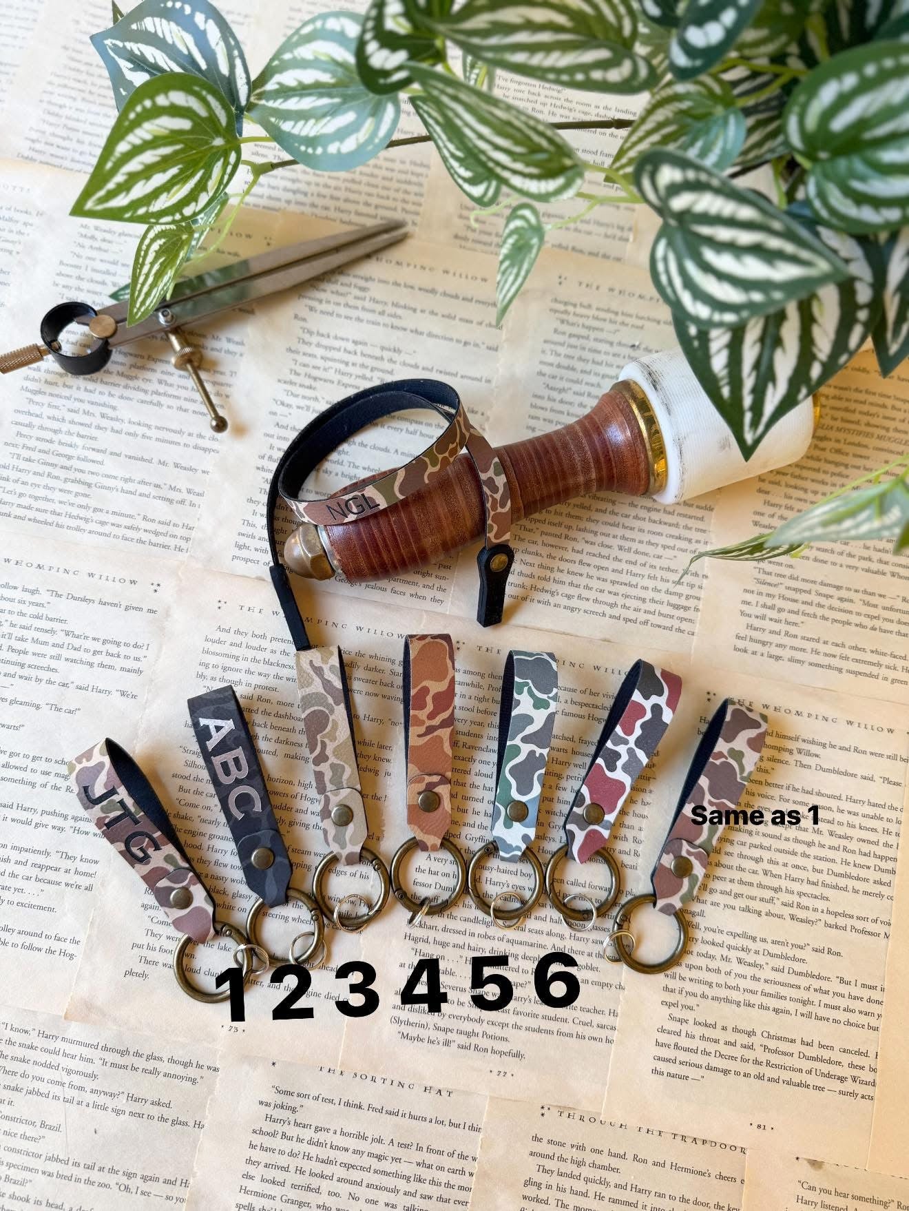 Personalized Camo keychain